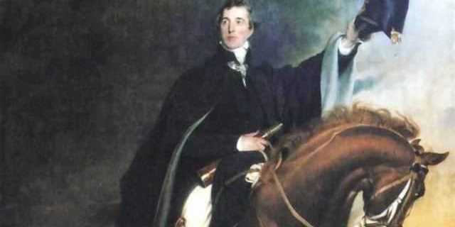 Duque de Wellington y su caballo Copenhagen.