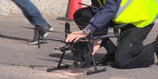 uno de los drones que podremos ver sobrevolando las carreteras por orden de la DGT