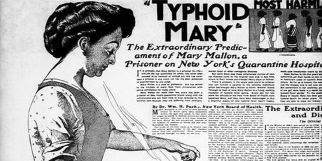 María la Tifoidea en la prensa