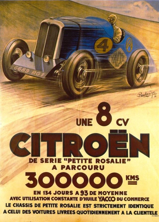 Récord Citroën 300.000 km años 30 con un 8 cv