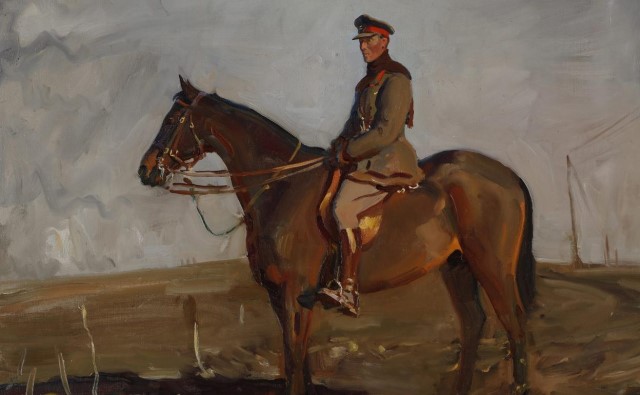 Warrior caballo histórico militar