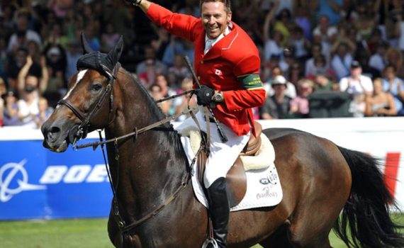caballo Hickstead y jinete